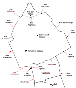 Localization of the ports of Marrakech.